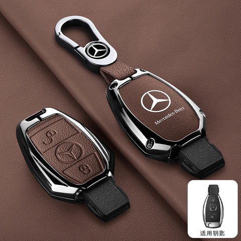 For Mercedes-Benz A C E G S Class CLA CLS GLA GLC GLE GLK Vito Sprinter SLK Viano ML Car Alloy Key Case Key Bag Shell Key Chain