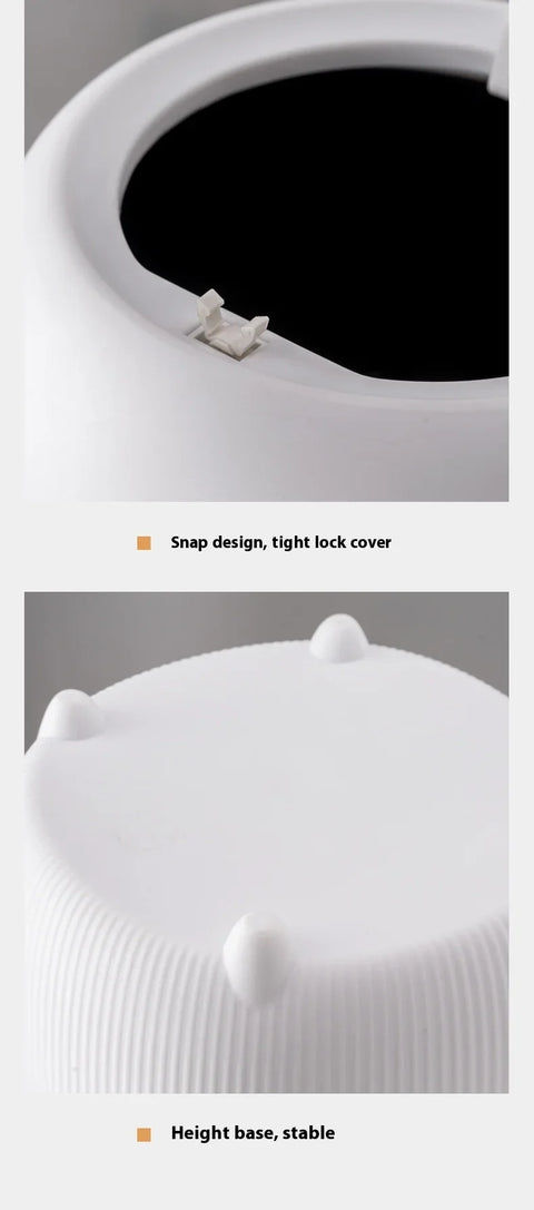 Mini Creative Desktop Trash Desk Light Luxury Pop-up Lid Storage Bucket kitchen bedroom make up desktop  Rubbish Storage Bucke