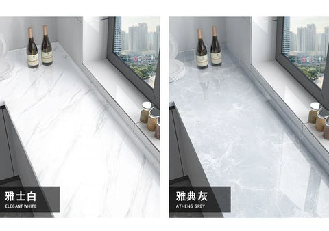 10M x 80CM Marble Self Adhesive Wallpaper Waterproof Oil Proof Kitchen Stickers Thermostability Decorative Film Home Decor