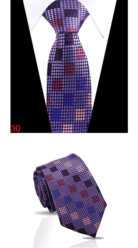 Luxury Mens Tie 7.5cm New Style Fashion Necktie Paisley Striped Gravata For Men Fit Wedding Workplace Suit Accessories