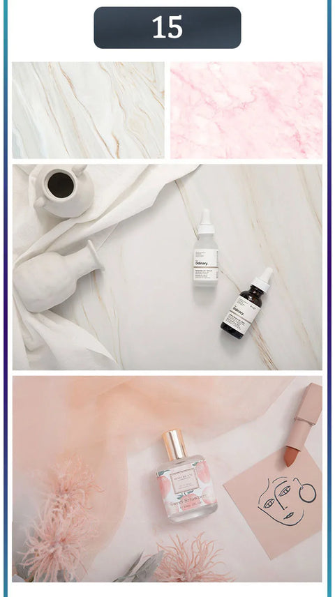 Marble Photography Backdrops 57*87CM 2 Sided Wood Grain Photo Background Wallpaper Studio Waterproof Products Photographic Props