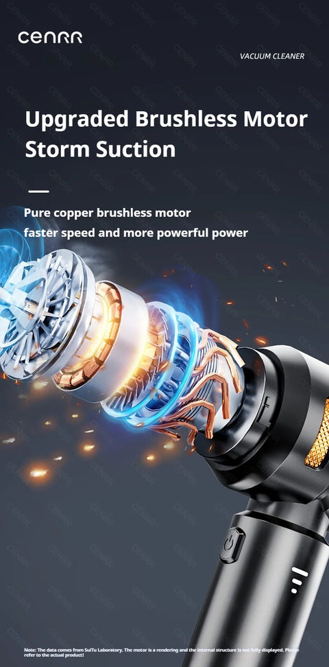 CENRR 998000PA Car Vacuum Cleaner Powerful Portable HandHeld Vacuum Cleaner For Car Wireless Cleaner Robot Car Accessories