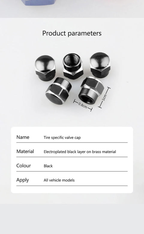 New 5Pcs 3D Metal Tire Valve Caps Car Tyre Air Stem Covers For BYD Seal Dolphin Song Yuan Max Qin Pro Han Plus Tang Ev Accessory