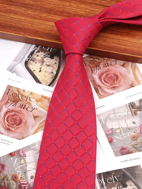 Man Thin Ties Striped Designer Necktie Men Business Formal Wedding Tie 8cm Blue Red Neck Ties Fashion Shirt Necktie Accessories