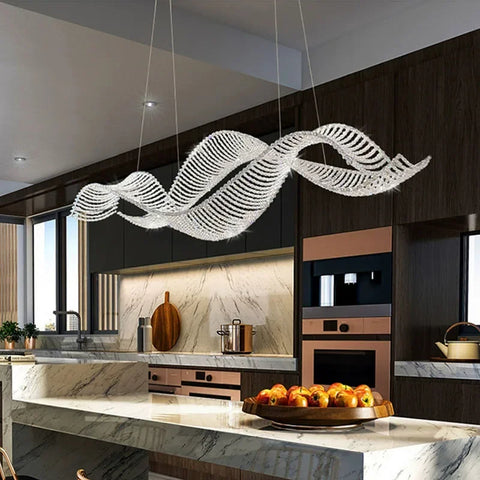 Modern Home Decoration Bar Lobby Restaurant Ceiling Chandelier Luxury Gold Gloss K9 Crystal Chandelier Indoor Lighting Led Light