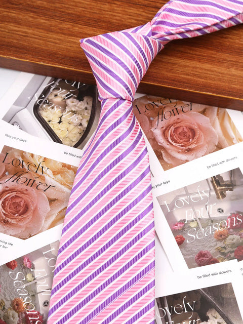 Man Thin Ties Striped Designer Necktie Men Business Formal Wedding Tie 8cm Blue Red Neck Ties Fashion Shirt Necktie Accessories