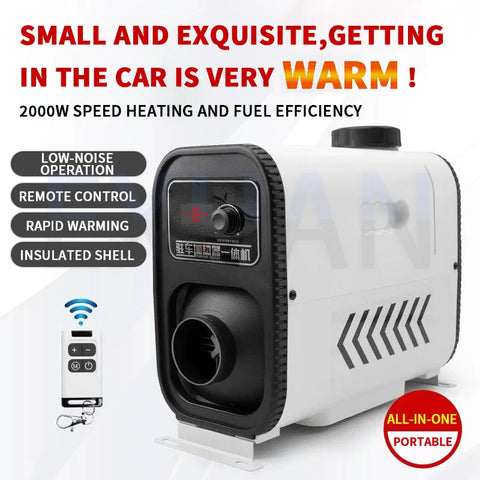 12V/24V Mini Diesel Warm Parking Heater Intelligent Constant Temperature Regulation Car Fuel Heater Fast Heating And Low Noise