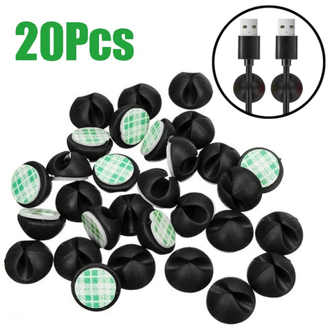 Car Cable Clips Silicone USB Line Desktop Management Compatible Clips for Driving Recorder Wire Organizer Auto Accessories