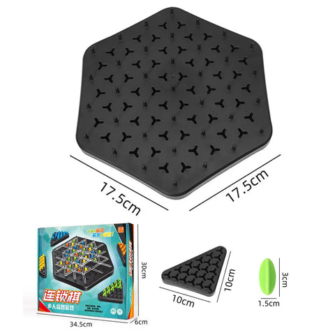 Territory Capture Family Game Funny Chain Triangle Game Geometry Chain Chess Puzzle Family Interaction Exercise Thinking Toys