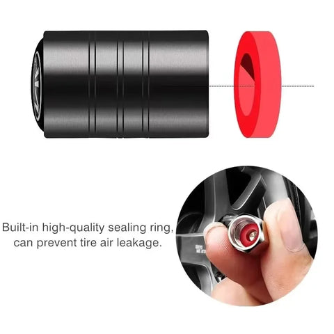 4Pcs Car Wheel Tire Valve Caps Tyre Stem Cover Bolt-In Accessories For Audi Sline A6 Q7 A7 S3 A8 A3 RS A1 A5 A4 Quattro Q5 Q3 TT
