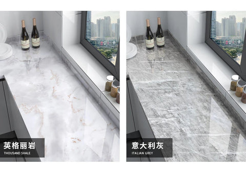 10M x 80CM Marble Self Adhesive Wallpaper Waterproof Oil Proof Kitchen Stickers Thermostability Decorative Film Home Decor