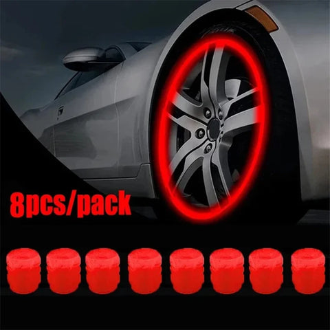 Luminous Valve Caps Car Tire Valves Cap Motorcycle Tyre Hub Cover Decor For Citroen C3 C5 C4 Berlingo Grand Picasso Jumper Saxo