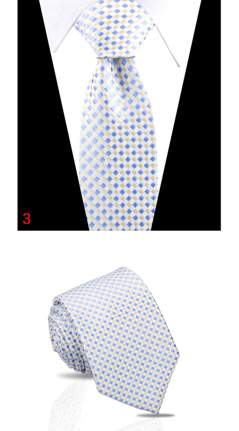 Luxury Mens Tie 7.5cm New Style Fashion Necktie Paisley Striped Gravata For Men Fit Wedding Workplace Suit Accessories