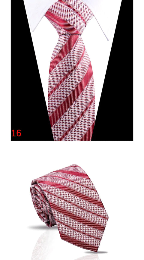 Luxury Mens Tie 7.5cm New Style Fashion Necktie Paisley Striped Gravata For Men Fit Wedding Workplace Suit Accessories