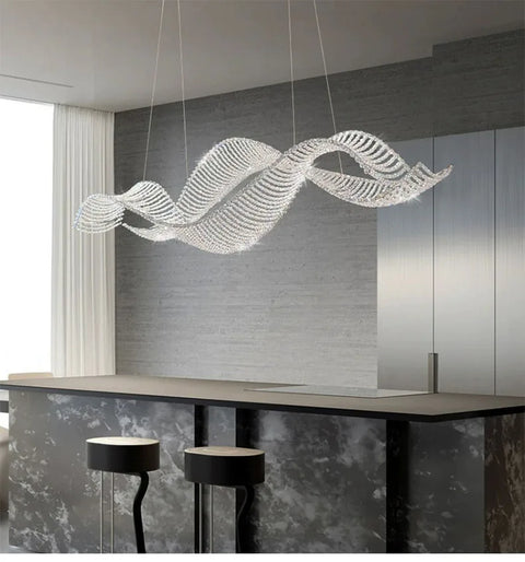 Modern Home Decoration Bar Lobby Restaurant Ceiling Chandelier Luxury Gold Gloss K9 Crystal Chandelier Indoor Lighting Led Light