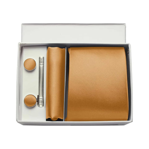 Mens Silk Tie 8cm Solid Red Blue Necktie Handkerchief Cufflinks Gift box set Formal Ties For Man Workplace Business Wedding Gift