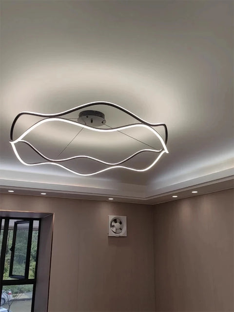 Modern Minimalist Restaurant Chandelier Nordic Luxury Living Room LED Ceiling Lamps Home Decor Designer Bedroom Hanging Lights