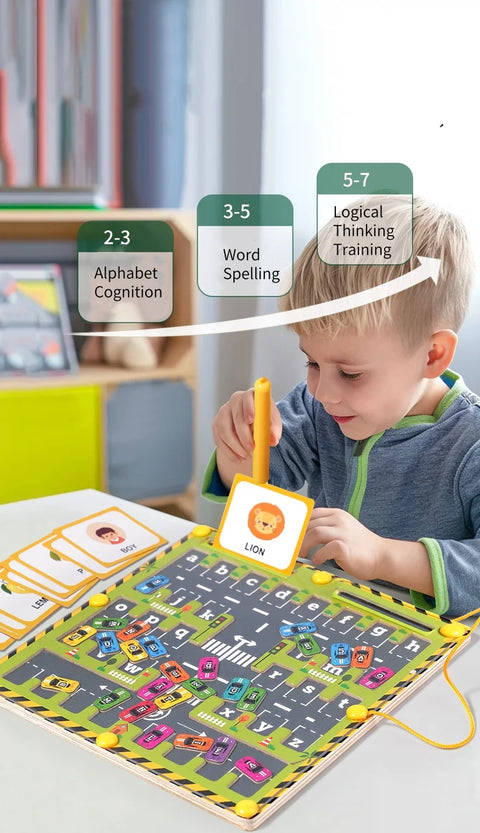 Magnetic Montessori Color And Number Maze Wooden Fine Motor Skills Toys Educational Preschool Learning Activities for Ages 3-5