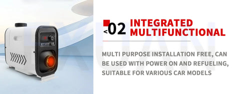 12V/24V Mini Diesel Warm Parking Heater Intelligent Constant Temperature Regulation Car Fuel Heater Fast Heating And Low Noise