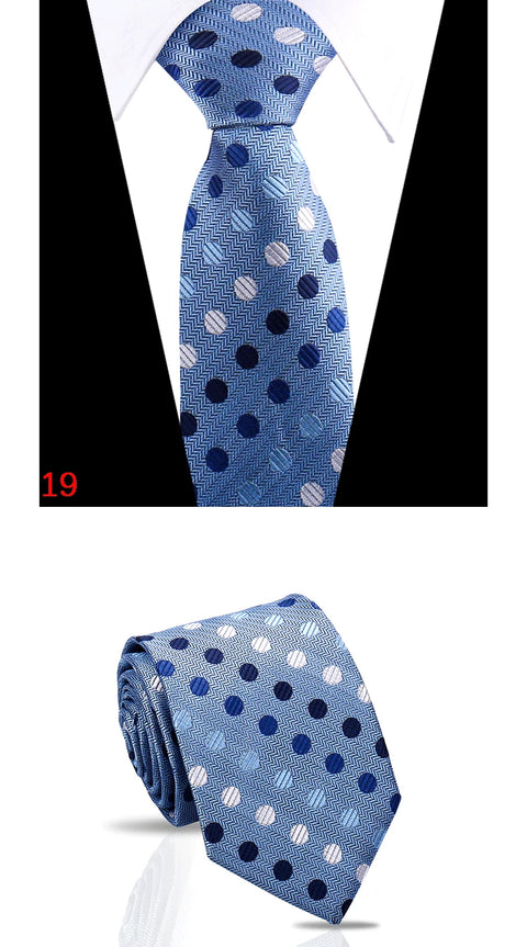 Luxury Mens Tie 7.5cm New Style Fashion Necktie Paisley Striped Gravata For Men Fit Wedding Workplace Suit Accessories