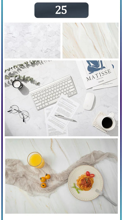 Marble Photography Backdrops 57*87CM 2 Sided Wood Grain Photo Background Wallpaper Studio Waterproof Products Photographic Props