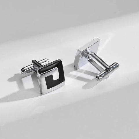 1Pair Square Man Shirt Cufflinks Copper Tie Clips & Cufflinks For Mens Luxury Wedding Guests Gifts Fashion Jewelry Men Cuffs