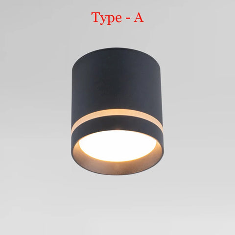 Cylinder Dimmable LED Downlights 9W 12W 15W 18W Ceiling Spotlights AC85~265V Surface Mounted Home Lighting Kitchen Corridor Shop