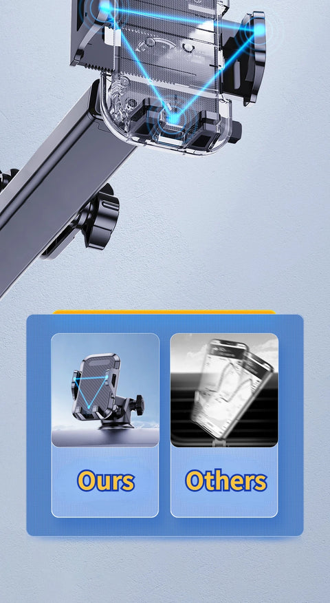 3-IN-1 Dashboard Windshield Air Vent Holder for Car, Automobile Cell Phone Accessories, Auto Cellphone Support Fit All IPhone