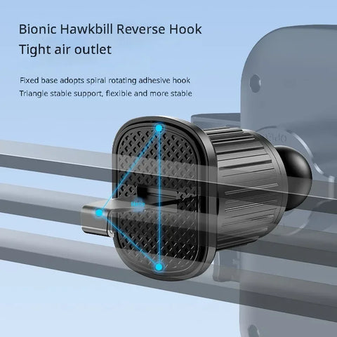 Flexible Cell Phone Holder Car, Phone Mount for Car Air Vent, Universal Auto Lock Car Phone Holder for iPhone Most Smartphone