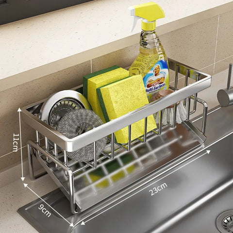 Modern Kitchen utensils drain basket household multi-function drain rack multi-layer rag rack cross-border water filter basket