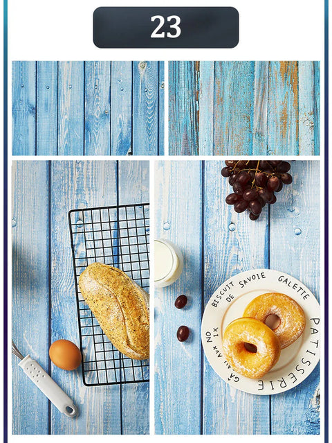 Marble Photography Backdrops 57*87CM 2 Sided Wood Grain Photo Background Wallpaper Studio Waterproof Products Photographic Props