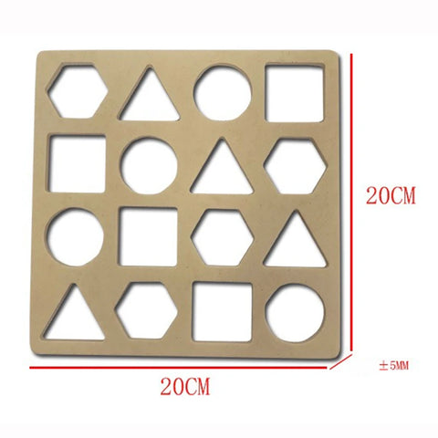 EVA Geometric Shapes DIY Foam Puzzle Kids Learning Educational Toys for Children Thinking Training Toy Puzzles Montessori Games