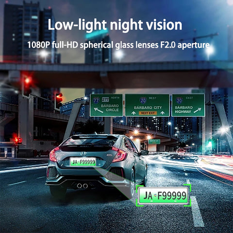 1080P Car Dvr 2/3 Camra Dash Cam for Cars Camera for Vehicle Recorder Video Front Optional Rear Camera  Night Vision Dashcam