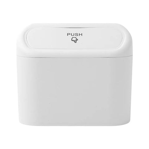 Portable Hanging Mini Car Trash Can,Wastebasket Trash Can with Lid, for Car Office Home,Auto Storage Bin Accessories