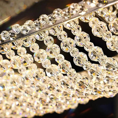 Modern Home Decoration Bar Lobby Restaurant Ceiling Chandelier Luxury Gold Gloss K9 Crystal Chandelier Indoor Lighting Led Light