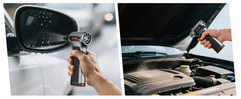 WOLFBOX MF200 Electric Air Duster Air Blower-320g Wind Pressure, Rechargeable 3-Gear Brushless Motor for Car/PC/Home/Outdoor