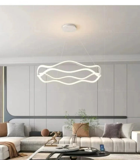 Modern Minimalist Restaurant Chandelier Nordic Luxury Living Room LED Ceiling Lamps Home Decor Designer Bedroom Hanging Lights