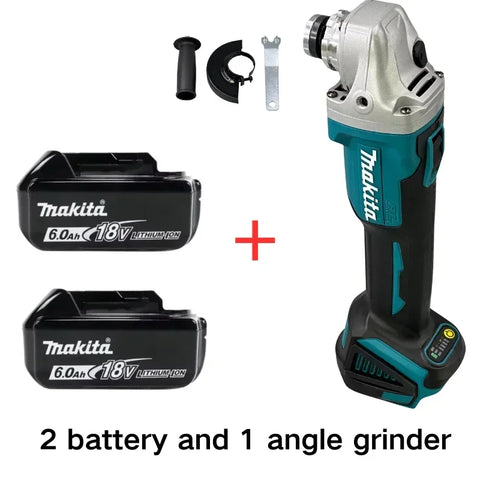 100% Original Makita DGA404 125mm Brushless Electric Angle Grinder 6 Speed Cordless Polisher Multifunction Machine Power Tools