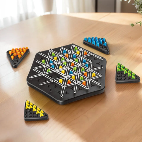 Territory Capture Family Game Funny Chain Triangle Game Geometry Chain Chess Puzzle Family Interaction Exercise Thinking Toys
