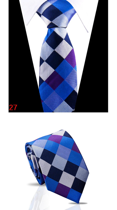 Luxury Mens Tie 7.5cm New Style Fashion Necktie Paisley Striped Gravata For Men Fit Wedding Workplace Suit Accessories