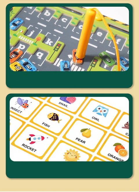 Magnetic Montessori Color And Number Maze Wooden Fine Motor Skills Toys Educational Preschool Learning Activities for Ages 3-5