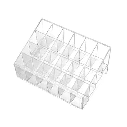 Trapezoid Clear Makeup Display 40 Lattices Lipstick Stand Case Cosmetic Organizer Holder Box Hot Sale High Quality