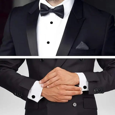 8PCS Classic Sea Shell Copper Mens Cuff Link Sleeve Studs Set Luxury French Style Cufflinks Party Wedding Suit Shirt Accessories