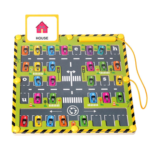 Magnetic Montessori Color And Number Maze Wooden Fine Motor Skills Toys Educational Preschool Learning Activities for Ages 3-5