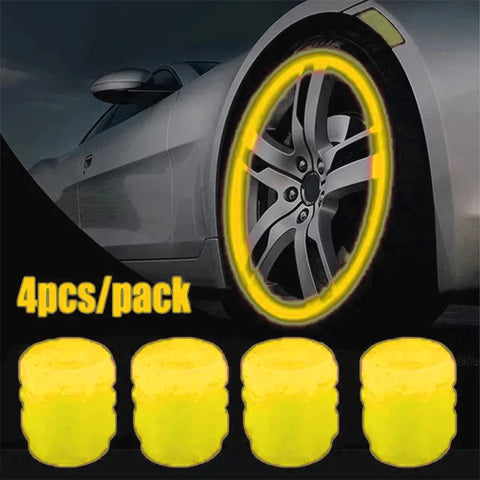 Luminous Valve Caps Car Tire Valves Cap Motorcycle Tyre Hub Cover Decor For Citroen C3 C5 C4 Berlingo Grand Picasso Jumper Saxo