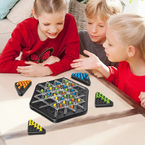 Territory Capture Family Game Funny Chain Triangle Game Geometry Chain Chess Puzzle Family Interaction Exercise Thinking Toys