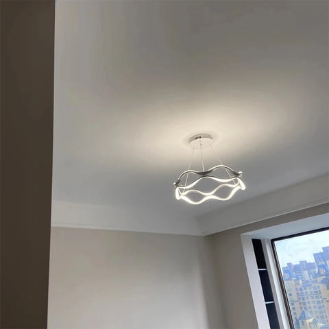 Modern Minimalist Restaurant Chandelier Nordic Luxury Living Room LED Ceiling Lamps Home Decor Designer Bedroom Hanging Lights