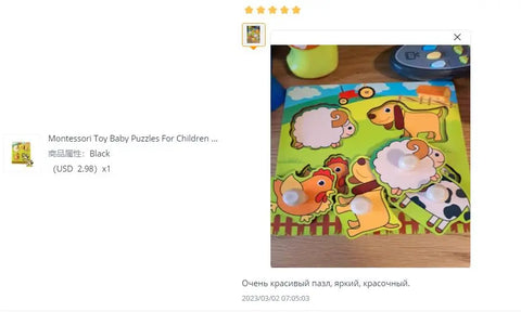 Baby Montessori Puzzles Wooden Toys for Children 1 2 3 Years Educational Learning Kids Games Child Birthday Gifts