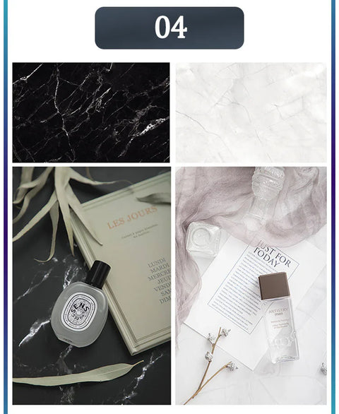 Marble Photography Backdrops 57*87CM 2 Sided Wood Grain Photo Background Wallpaper Studio Waterproof Products Photographic Props