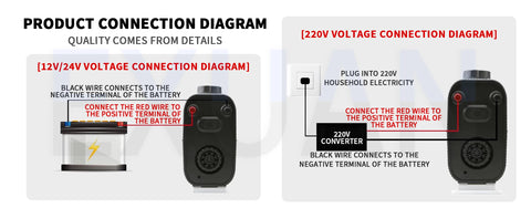 12V/24V Mini Diesel Warm Parking Heater Intelligent Constant Temperature Regulation Car Fuel Heater Fast Heating And Low Noise